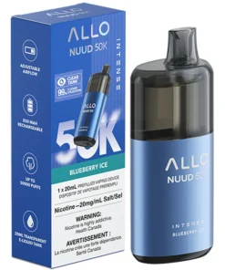 Buy Allo NUUD 50K Disposable Vape: Blueberry Ice (20mL)