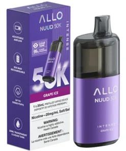 Buy Allo NUUD 50K Disposable Vape: Grape Ice (20mL) $44.99 Earn 880 loyalty Points with purchase. No reviews New Arrivals - Everyone: PSEGuest - Everyday Savings: PSENew Arrivals - Everyone: PSEGuest - Everyday Savings: PSE Nicotine/Additive Strength