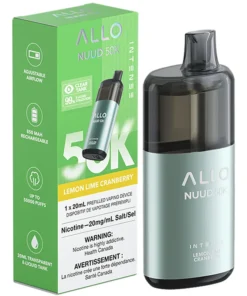 Buy Allo NUUD 50K Disposable Vape: Lemon Lime Cranberry (20mL)