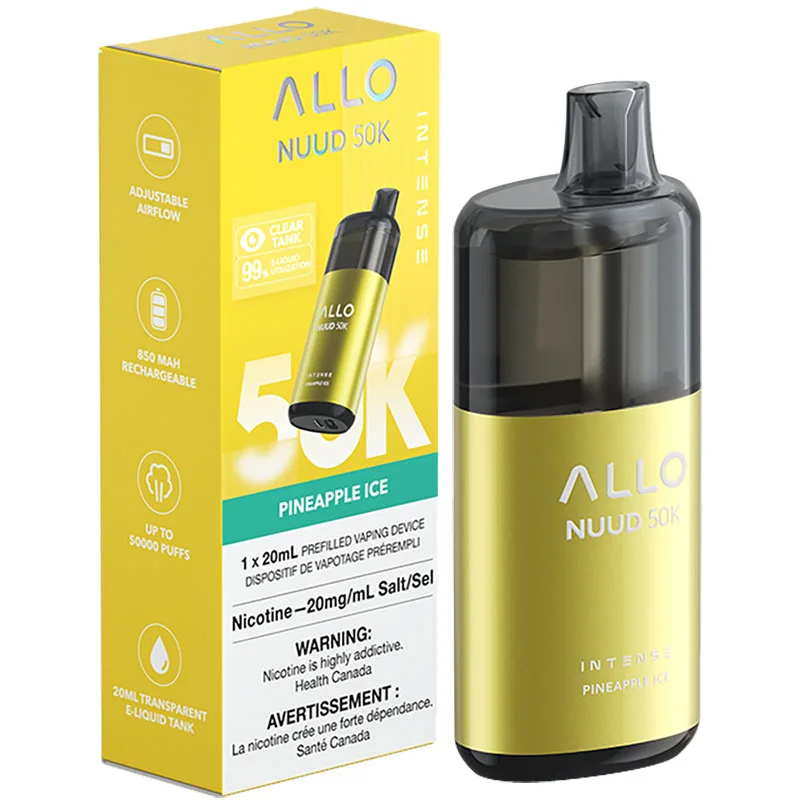 Buy Allo NUUD 50K Disposable Vape: Pineapple Ice (20mL)
