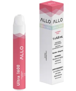 Buy Allo Ultra 1600 Disposable Vape: Strawberry (6mL)