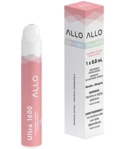 Buy Allo Ultra 1600 Disposable Vape: Strawberry Banana (6mL)