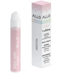 Buy Allo Ultra 1600 Disposable Vape: White Strawberry (6mL)