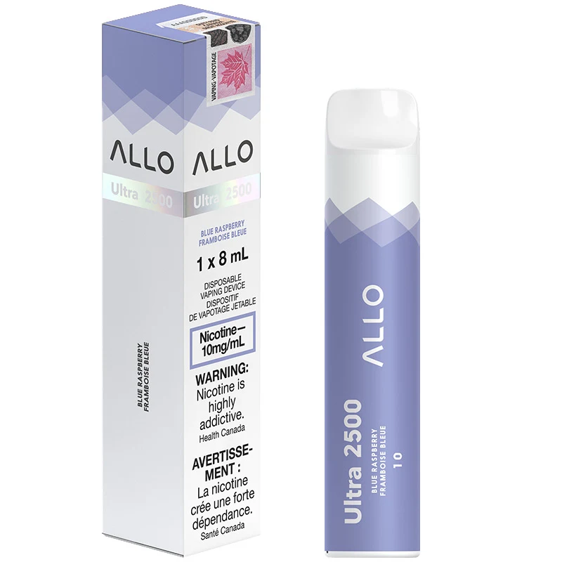Buy Allo Ultra 2500 Disposable Vape: Blue Raspberry (8mL)