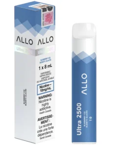 Buy Allo Ultra 2500 Disposable Vape: Blueberry Ice (8mL)