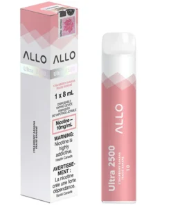Buy Allo Ultra 2500 Disposable Vape: Strawberry Banana (8mL)