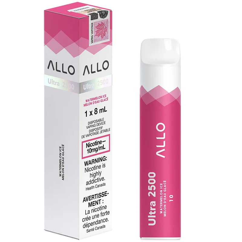 Buy Allo Ultra 2500 Disposable Vape: Watermelon Ice (8mL)